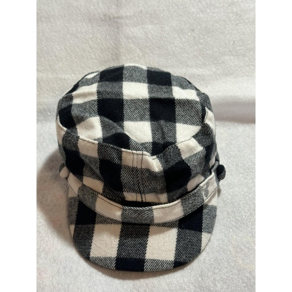 Womans Flannel Disney Parks Cadet Style Hat One Size Fits Most With Mickey - Picture 3 of 8